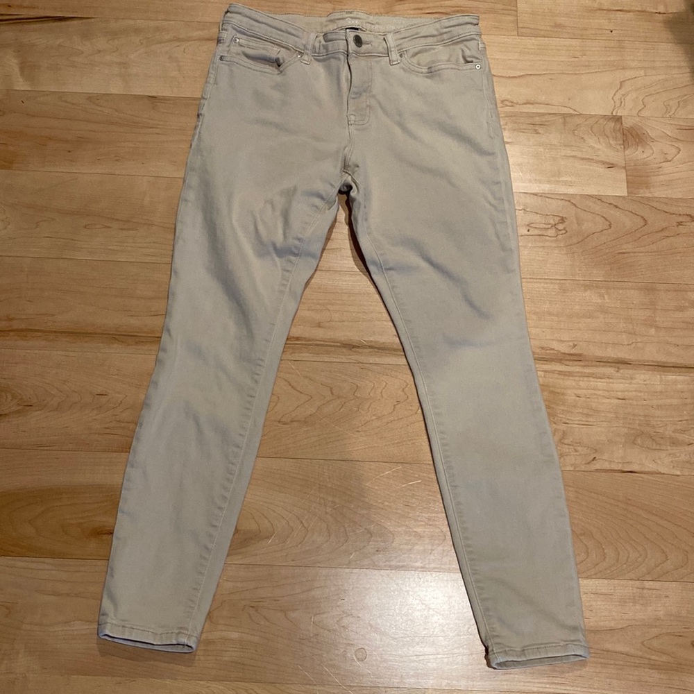 Gap stretch tan skinny jeans